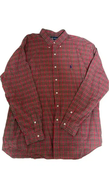 Ralph Lauren 체크 무늬 긴팔 셔츠 XL