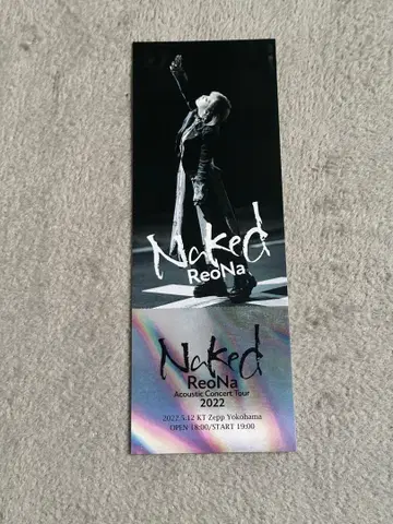 ReoNa Naked 불안 클럽 사진 티켓 스타일 카드