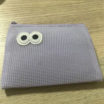 라벤더 메쉬 코인 케이스