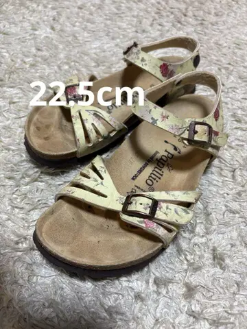 컨디션 최상 버켄스탁 파피리오 발리 22.5cm 꽃무늬 보태니컬
