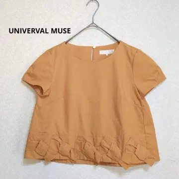 UNIVERVAL MUSE 유니버설 뮤즈 반팔 톱스 밑단에 리본