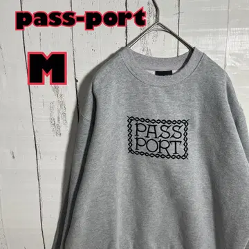 패스포트 스케이터 자수 로고 스웨터 M