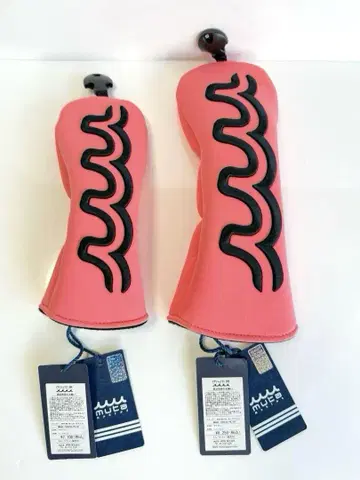 미사용 새상품 무타 마린 골프 헤드커버 우드&유틸 2개 세트 핑크