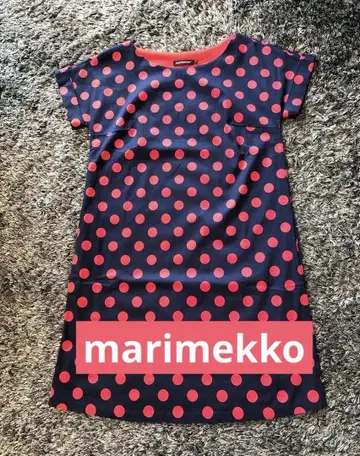 marimekko 도트 무늬 코튼 원피스 S 사이즈