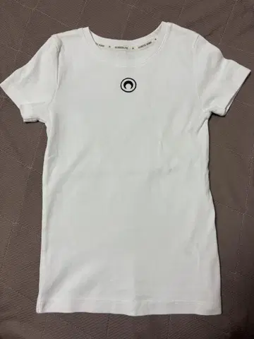 MARINE SERRE 화이트 T셔츠