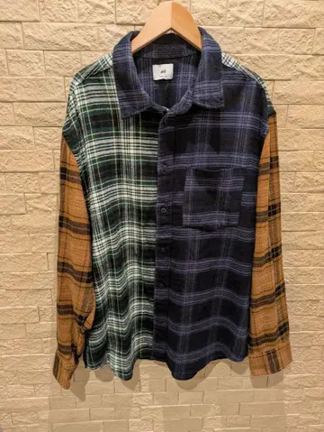 H&M 체크 무늬 플란넬 셔츠