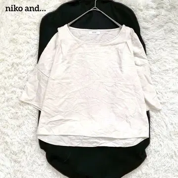 [니코앤드] 크롭 소매 풀오버 (F) 얇은 소재 비침 워셔블 크림