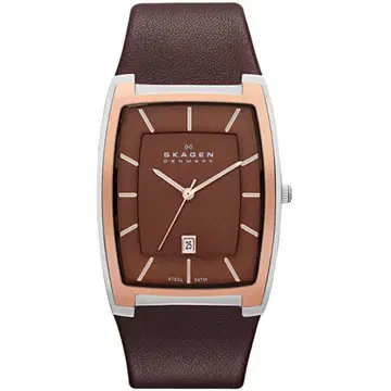 SKAGEN 스카겐 가죽 손목시계 SKW6004 [배터리 방전]