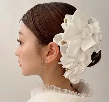 수련 머리 장식 졸업식/성인식/결혼식 후리소데 하카마