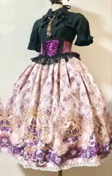 Enchantlic Enchantilly 제비꽃 공주 왕관 스커트 핑크