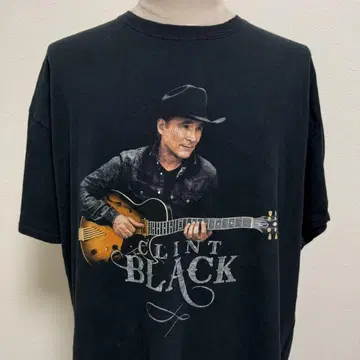 클린트 블랙 밴드 티셔츠 GILDAN 제작 XXL 투어 한정판 J-11