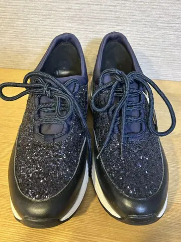 PECHINCHAR 네이비 글리터 스니커즈 23cm