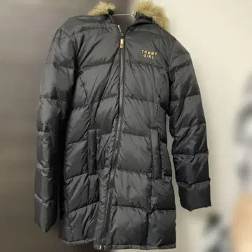 TOMMY GIRL 블랙 다운 재킷