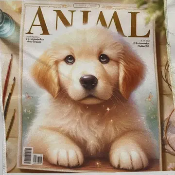 ANIMAL 골든 레트리버 아트 주문 가능 패널