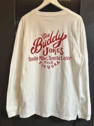 BUDDY JOKES 버디 조크스 롱 티셔츠 장소매 브랜드 로고 티셔츠