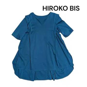 esse NtieL HIROKO BIS 그린 블루 반팔 튜닉 9호