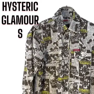 HYSTERIC GLAMOUR x THE CRAMPS 콜라보 패턴 셔츠