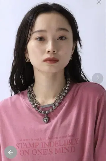 JEANASIS 볼륨 2 렌하트 목걸이 / 블랙