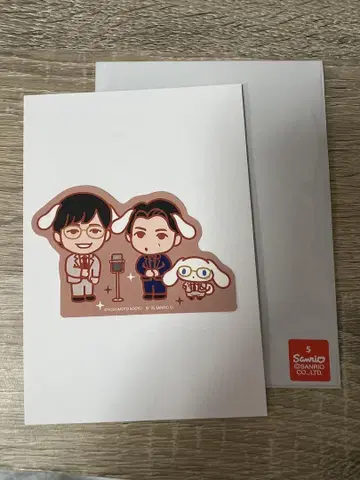 카베포스터 요시모토 만자이 극장 x 시나모롤 스티커 데포르메 Ver.