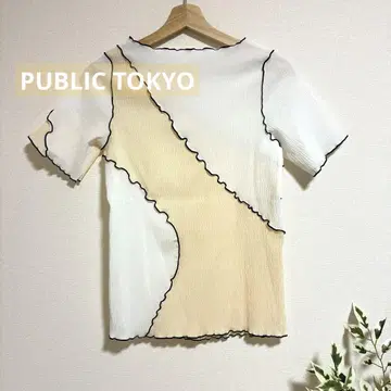 PUBLIC TOKYO 요우류 메로 스티치 티셔츠