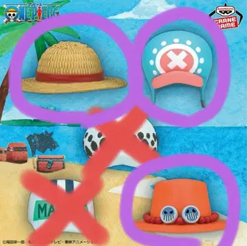 원피스 모자 컬렉션 피규어 3개
