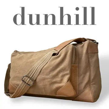 초레어 dunhill 던힐 캔버스 가죽 보스턴 숄더백