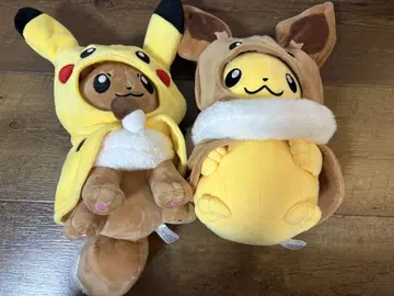피카츄 이브이 봉제 인형 판초