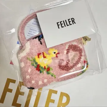FEILER 페일러 핑크 하이디 페이즐리  레이스점 사이드 파우치