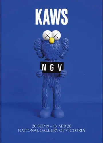 KAWS BFF BLUE NGV 카우스/인테리어/아트