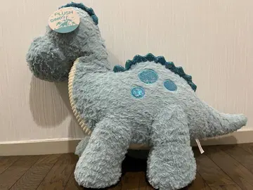 플러시 디노스 하늘색 공룡 인형  전체 길이 약 50cm