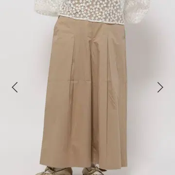 니코앤드 베이지 마린 탭 가우초 팬츠 L