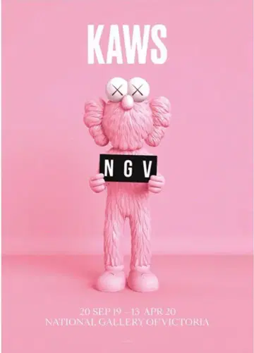 KAWS BFF PINK NGV 카우스/인테리어/아트