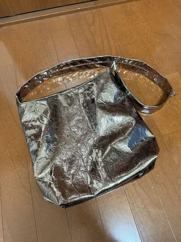 메탈릭 브라운 숄더백