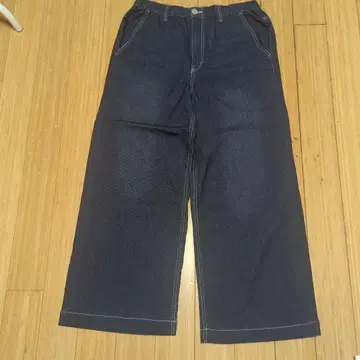 다크 블루 와이드 팬츠 LL 사이즈 새 제품