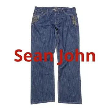 [희귀] Sean John Blink Blink 자수 포켓 38 래퍼