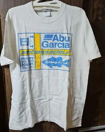 Abu Garcia ambassadeur 낚시릴 티셔츠 L 화이트