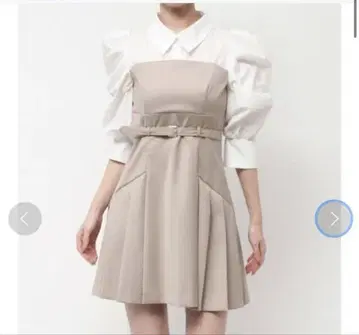 dazzlin 레이어드 셔츠 미니 원피스