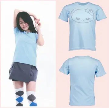 [ Shalom ] BUDDY BOMB TEE SKY 위시코어