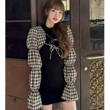 darich 셔링 볼레로 미니 원피스 Free