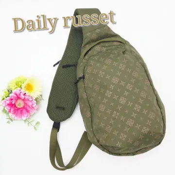 컨디션 최상 Daily russet 원형 바디백 모노그램 발수 나일론