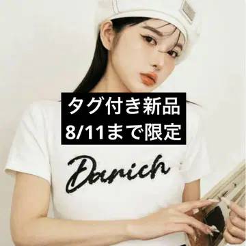 darich 자수 펄 티셔츠 wht