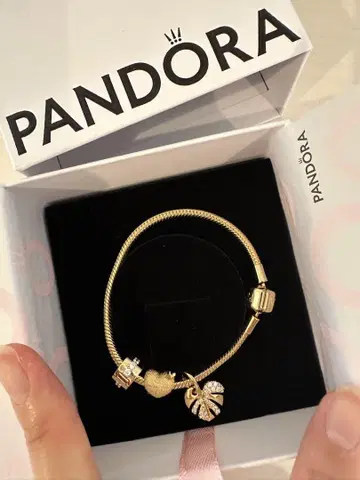 정가 68750엔 상당 Pandora 판도라 스네이크 체인 팔찌