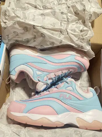 FILA 스니커즈 헤이세이 소녀 그란지 발레 코어 핑크 하늘색