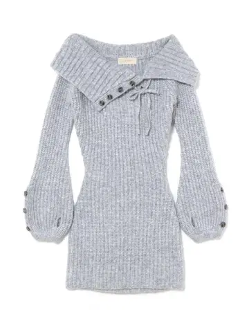 andmary Amari ribbon mini dress