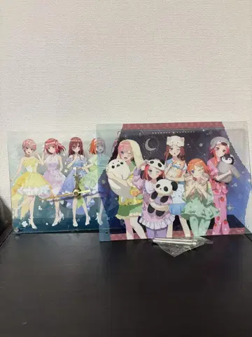 5등분의 신부 아크릴 보드 아크릴 시계 세트