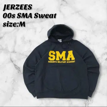 Jerzees 사라소타 육군사관학교 후드 맨투맨 M 블랙 00s