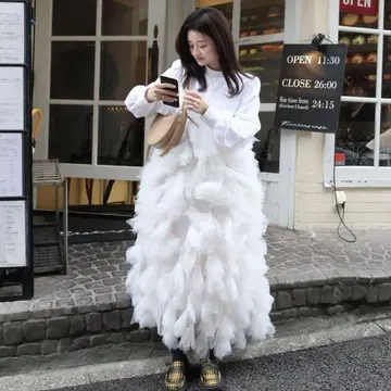 태그 부착, 미사용 Bibiy MARCELLINE OP 츄르 화이트
