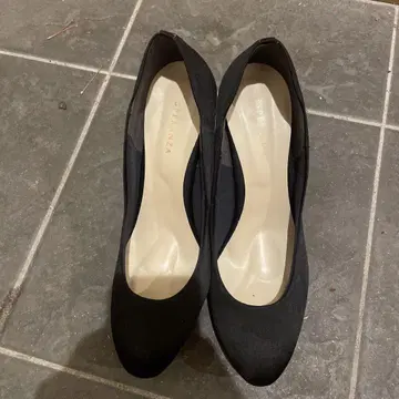 에스페란사 블랙 하이힐 펌프스 24cm