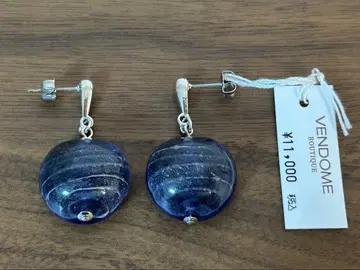 VENDOME BOUTIQUE 스트라이프 무늬 귀걸이