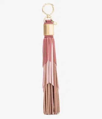 마이클코어스 MICHEAL KORS 가죽 태슬 참 핑크